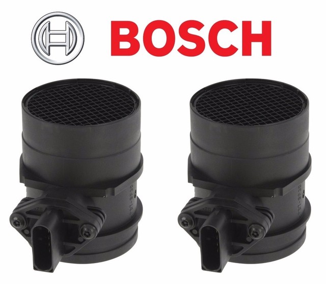For BMW E65 E66 760Li 760i Set of 2 Mass Air Flow Sensors Bosch 0 280