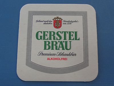 Beer Bierdeckel Coaster ~ Privatbrauerei EICHBAUM Gerstel Brau Alkoholfrei Bier