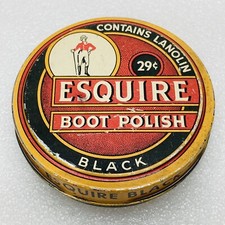VTG  EQUIRE Black Boot/Shoe Polish Knomark Inc Brooklyn USA   VGUC  FREE S/H  