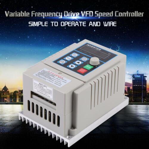 220V 0.75kW Variable Frequency Drive VFD Speed Controller Inverter Single Phase