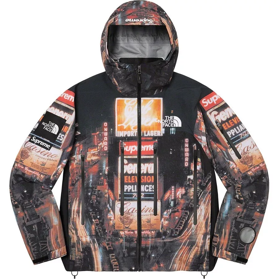 Supreme The North Face Taped Seam Shell Jacket Times Square L