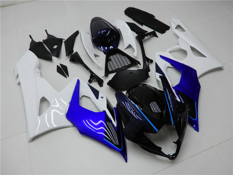 Injection Blue White Plastic Fairings Fit for Suzuki GSXR1000 2005-2006 K5 p001 item image