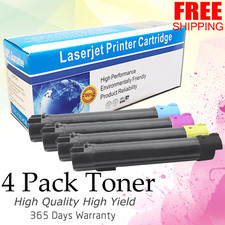 4-Pack Toner Cartridges Set for Dell 5130cdn 5130 5130CN 330-5846 5850 5843 5852