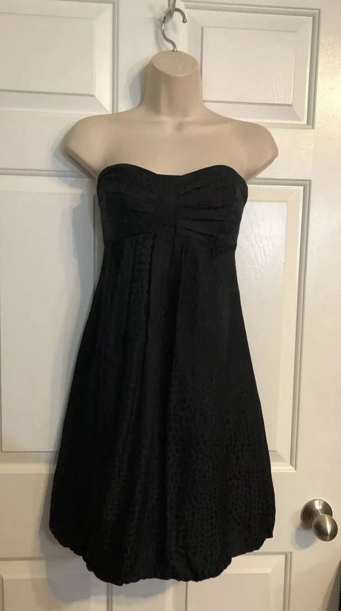 White house black top market black strapless dress