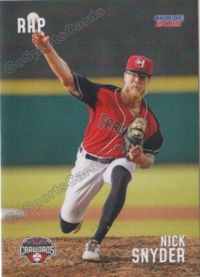 2021 Hickory Crawdads Nick Snyder RC Rookie Texas Rangers