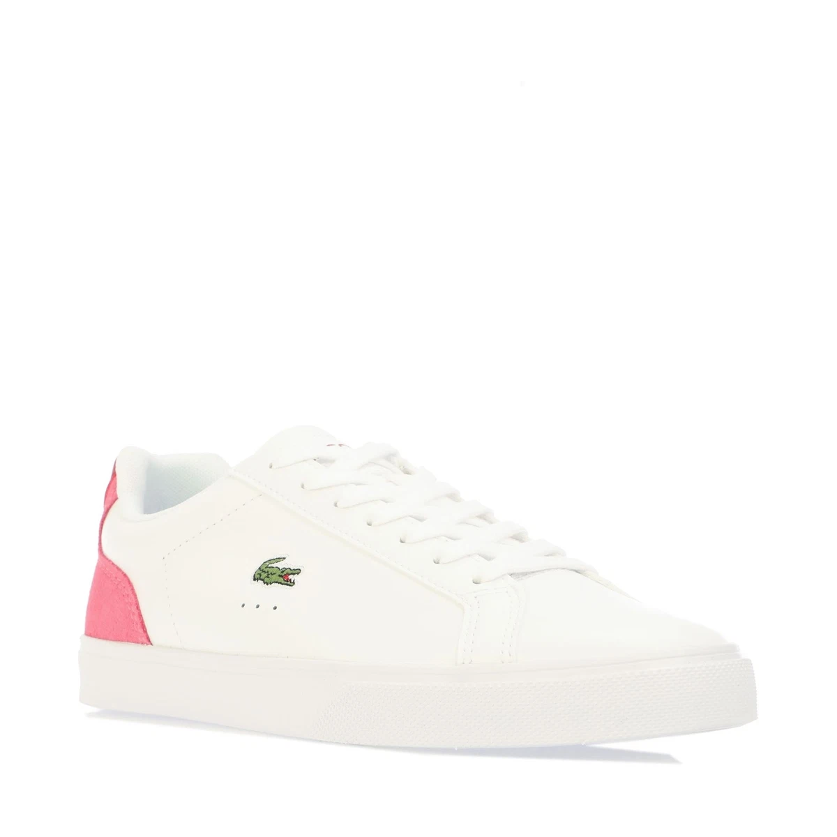 Lacoste lerond white leather sale
