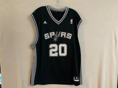 Vintage Adidas San Antonio Spurs Jersey Mens Medium Black - Main Image