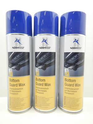 3x NORMFEST UNTERBODENSCHUTZ WACHS BOTTOM GUARD WAX  ROSTSCHUTZ SPRAY 500ML 