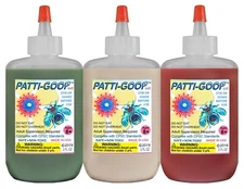 PATTI-GOOP 3-PACK SGR FLESH BLOOD MADE FOR CREEPY BUGS TOYS RUBBERY CRAWLERS 