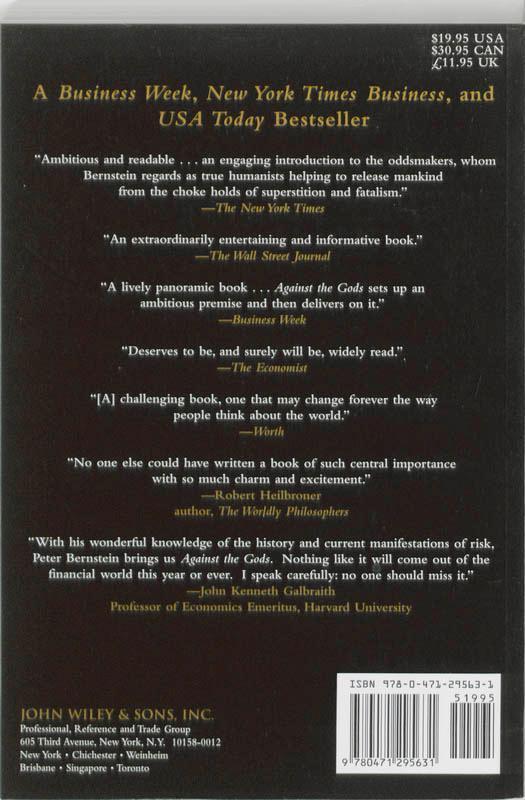 Thumbnail - Against The Gods | Peter L. Bernstein | Englisch