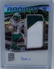 DENZEL MIMS 2020 PANINI SPECTRA RADIANT PATCH PRIZM AUTO RC #D 56/75