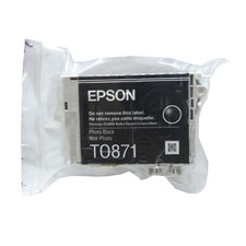 CARTUCCIA ORIGINALE EPSON C13T08714010 T0871 Photo BK Nero Grado B