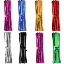3200 Pcs Twist Ties, Plastic 4" Metallic Twist Ties, Twist Ties for Bags, Wire