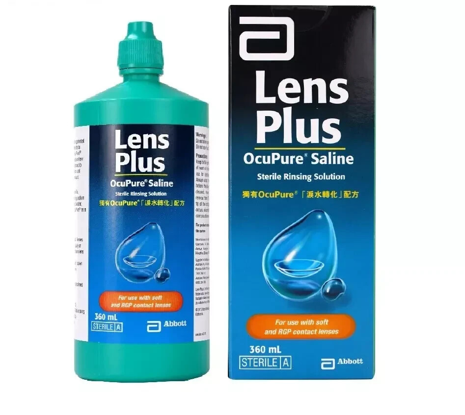 Lens Plus Ocupure Saline 360ML Sterile Rinsing Solution