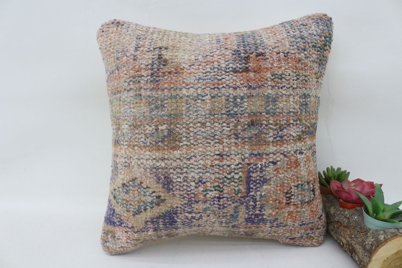 Vintage Pillow, Handmade Kilim Cushion, 14