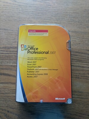 コンピュータ・IT Microsoft Office Professional 2007upgrad Microsoft Office Professional 2007 - Upgrade for sale online | eBay