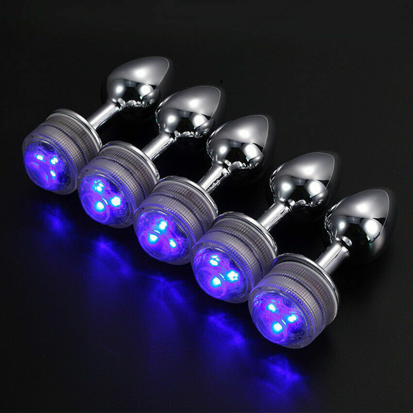Anal Beads Butt Plug Ass Stopper with LED Light Tail Sex Adult Toy-Cosplay-Games  | eBay