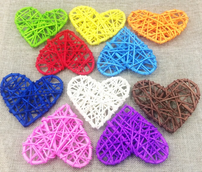 Rattan hearts sale