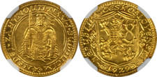 Czechoslovakia 1929 Republic Gold Ducat NGC MS-63 RARE DATE!!