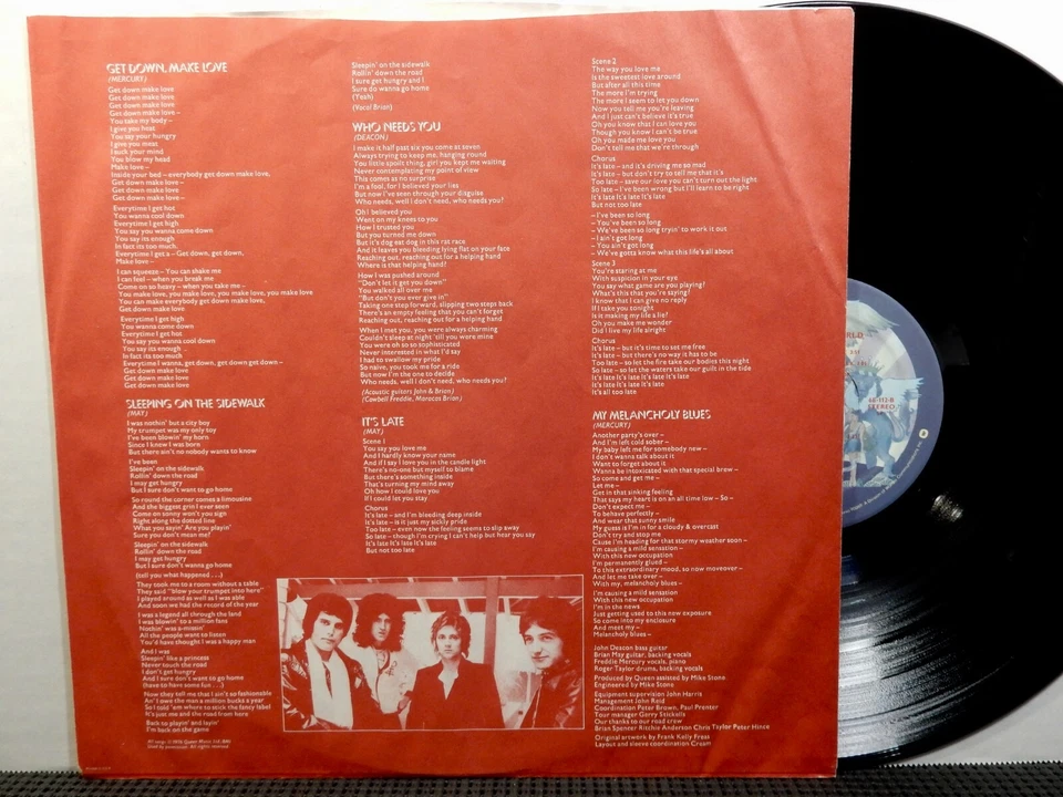 QUEEN News Of The World LP ELEKTRA 6E-112 STEREO 1976 MERCURY - WE WILL ROCK YOU Foto 4 de 4