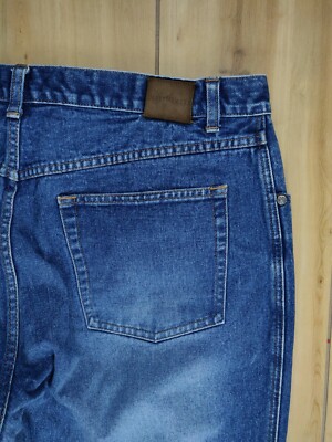VTG Barry Bricken Weekend Jeans Men's Sz 40 (40X31) 100% Cotton Zip Fly Blue
