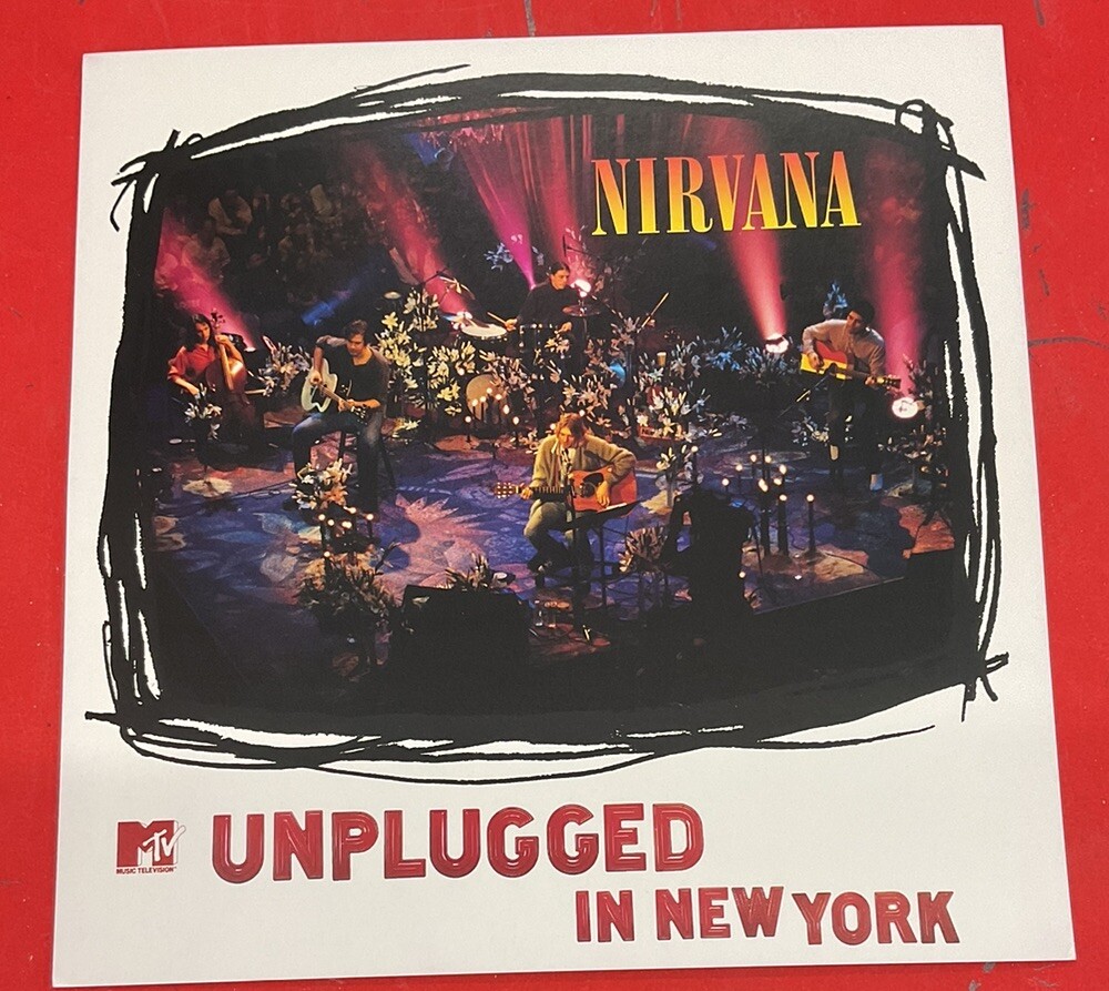 Nirvana MTV Unplugged in NY 1994 Original 2-Sided Poster Flat 