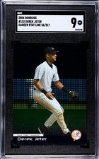 2004 Donruss Career Stat Line #152 Derek Jeter Serial Numbered 56/317 SGC 9 Mint