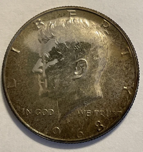 1968 S Kennedy Gem Proof Toned Half Dollar Coin Set 40% Silver US # 1