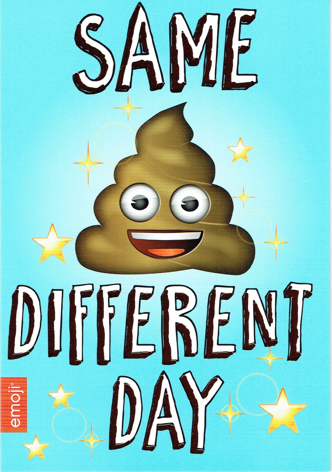 EMOJI BIRTHDAY CARD Blank inside so can be used for  any occasion Get well etc