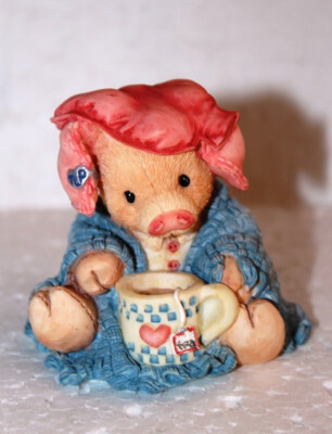 THIS LITTLE PIGGY Schweinefigur Enesco 1994 Mary Rhyner-Nadig Sammlung 124532