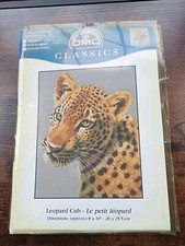 DMC Cross Stitch Leopard Cub 30 X 25.5 Cm