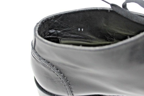 Botas al tobillo DKNY para hombre de cuero negro chukka hechas en Italia EE. UU. 11 - Imagen 9 de 11