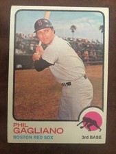 1973 Topps #69 Red Sox Phil Gagliano Baseball Card