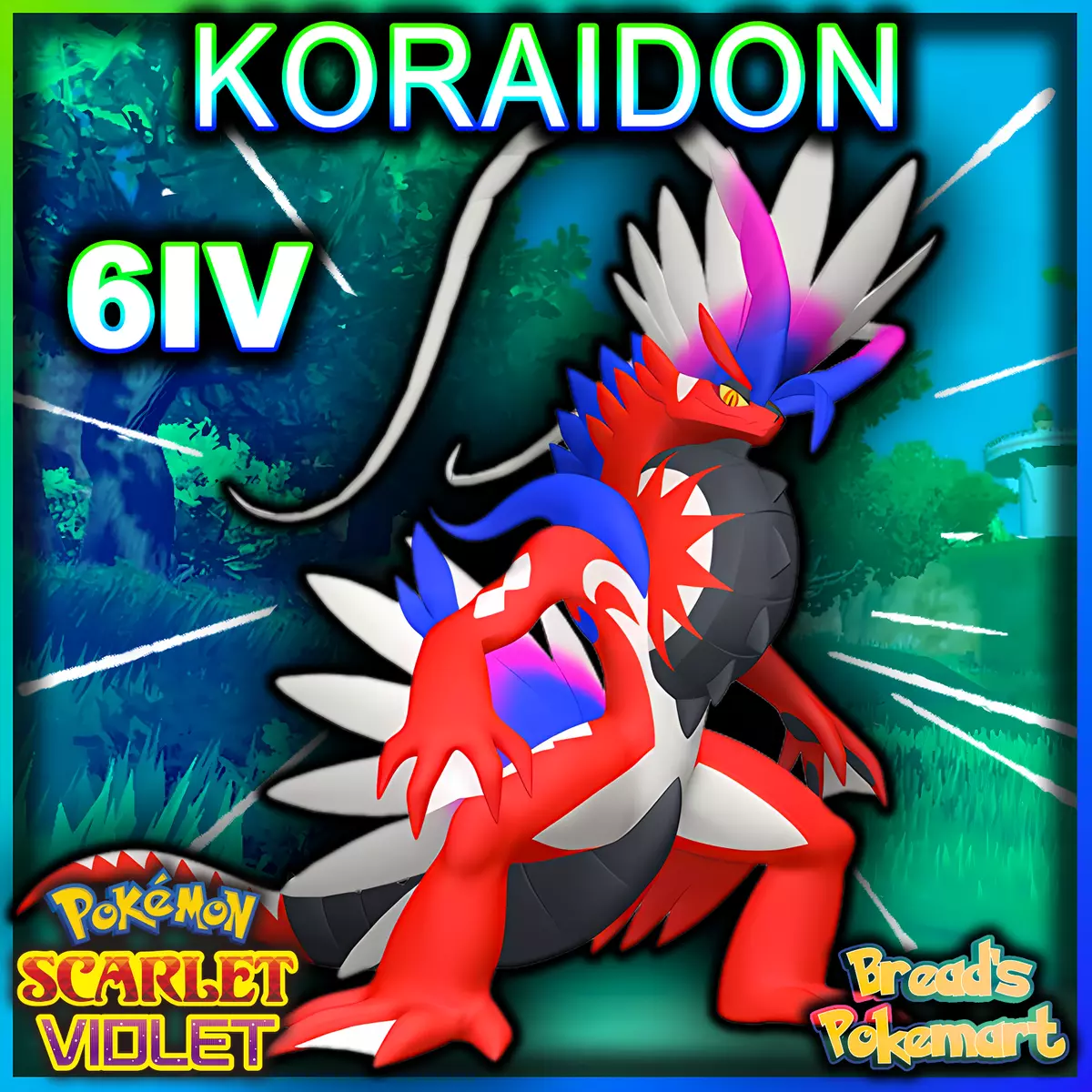 Koraidon (6IV, Battle Ready) – Pokemon Scarlet and Violet