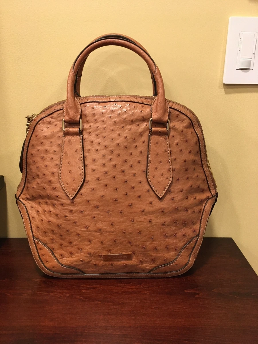 Burberry ostrich sales bag