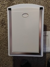 White Portable Dog Door Size Medium NEW