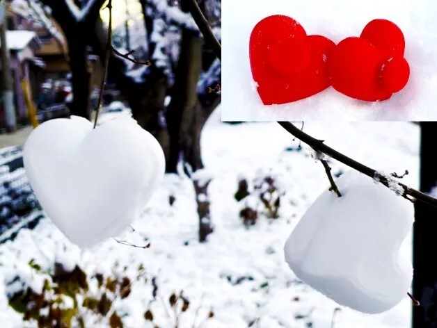 Heart Snowball Maker -Plastic Create Perfect Heart-Shaped