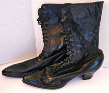 Vintage Boots SZ7 W Signafye Regal Boot Shops Leather High Top 20's Victorian