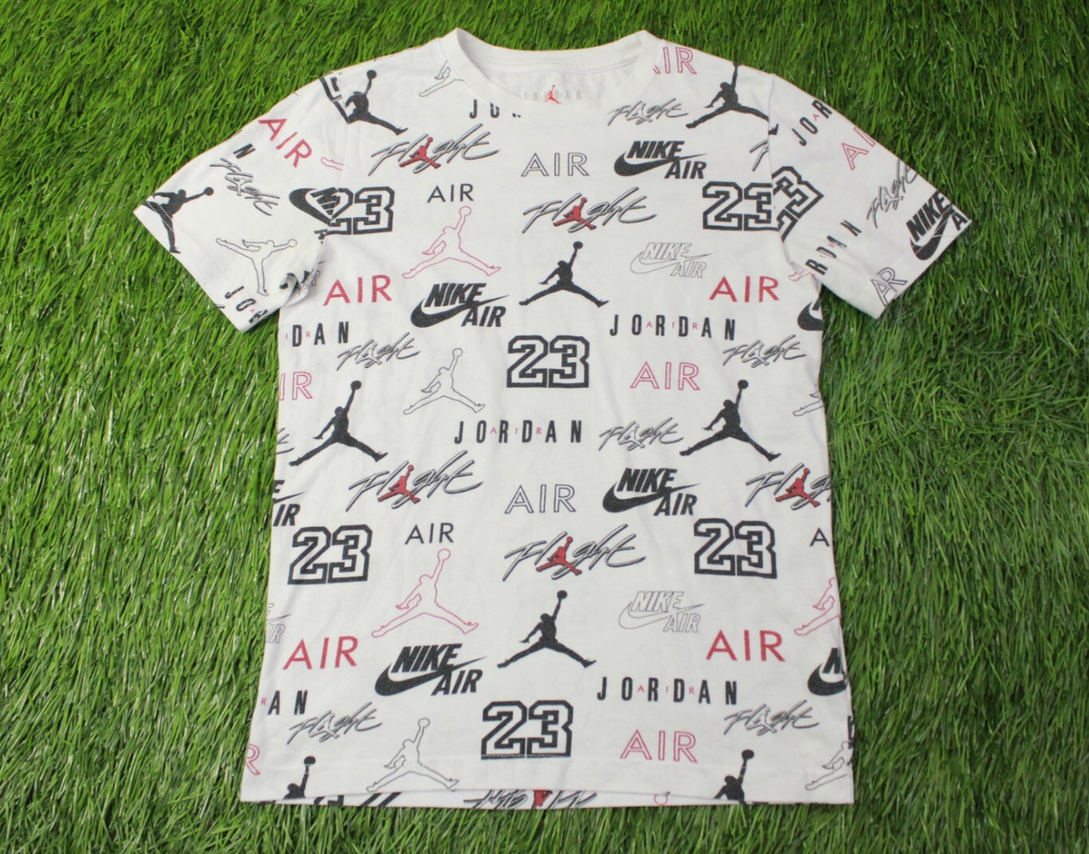 NIKE AIR JORDAN ORIGINAL boys CASUAL SHIRT JERSEY T-SHIRT TEE SIZE YOUNG L | eBay