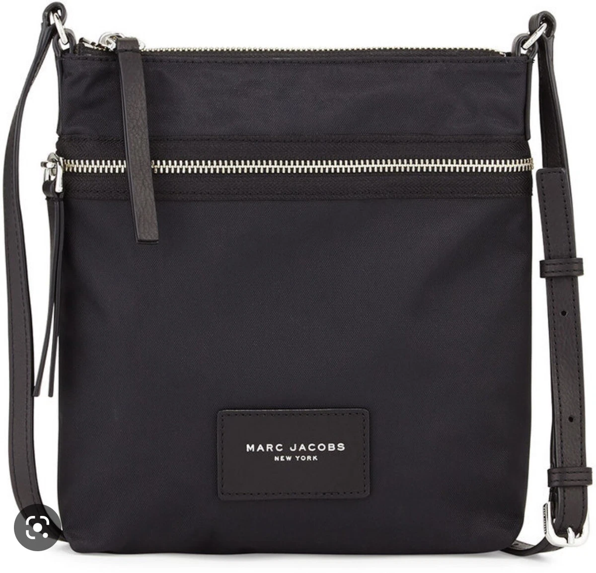 S black nylon crossbody bag