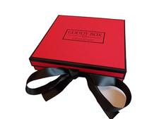 Pretty Gift Box Red with Black Ribbon
