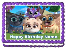 PUPPY DOG PALS Party Edible Cake topper image design