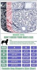 X/L Reusable Washable Dog Diapers 3 Pack - for Female Dogs Heat Incontinence