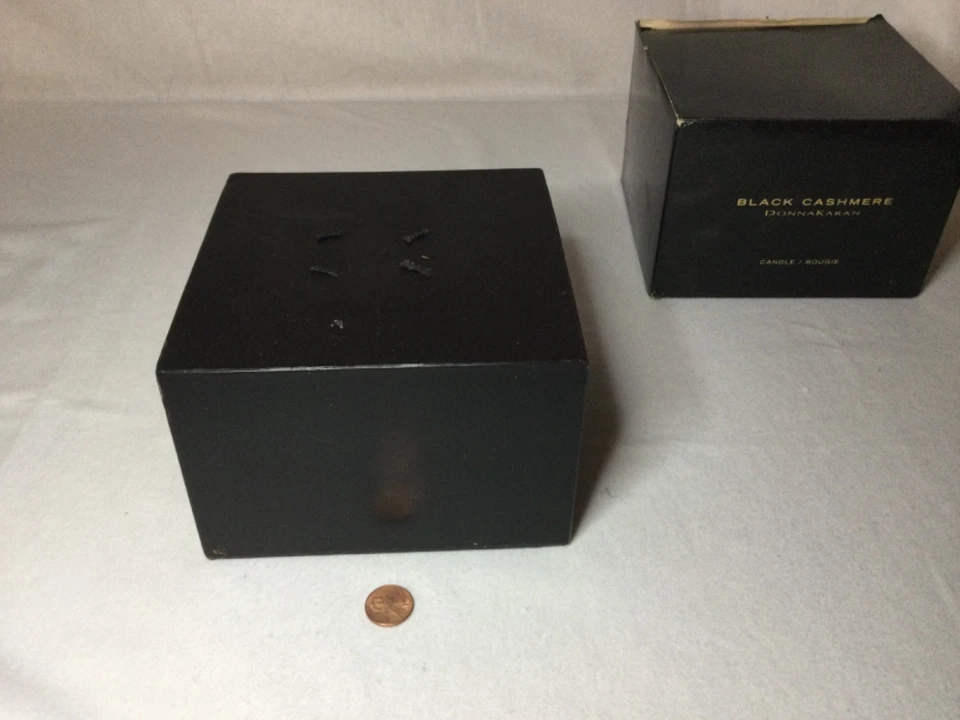 Vela/bougie fragancia Donna Karan cachemir negro GRANDE 4 mechas, Nuevo de Lote Antiguo Foto 2 de 4