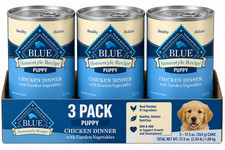 BLUE Buffalo Homestyle Puppy Chicken Pate Whole Grain Wet Dog Food 12.5oz 3 Pack 6.40 per gallon