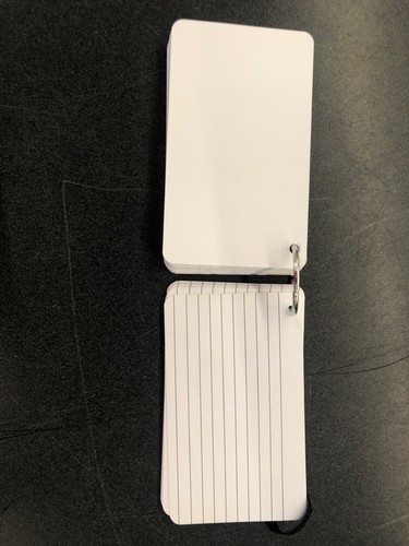 TARJETAS INDEXADAS ENCUADERNADAS EN ANILLO NUEVAS. - Imagen 2 de 3