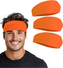 Headband for Men  Women, Sweat Wicking Sports Sweatband Headbands, Workout Runn