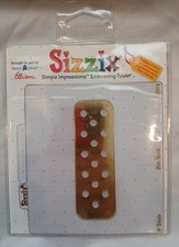Sizzix Simple Impressions Embossing Folder - DOTS BORDER. 38-9512