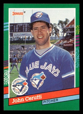 John Cerutti 1991 Donruss #467 Toronto Blue Jays FREE SHIPPING *095