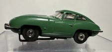 Aurora Vintage JAGUAR OLIVE GREEN 1960s HO Slot Car T-Jet  RUNS SEMI RARE 